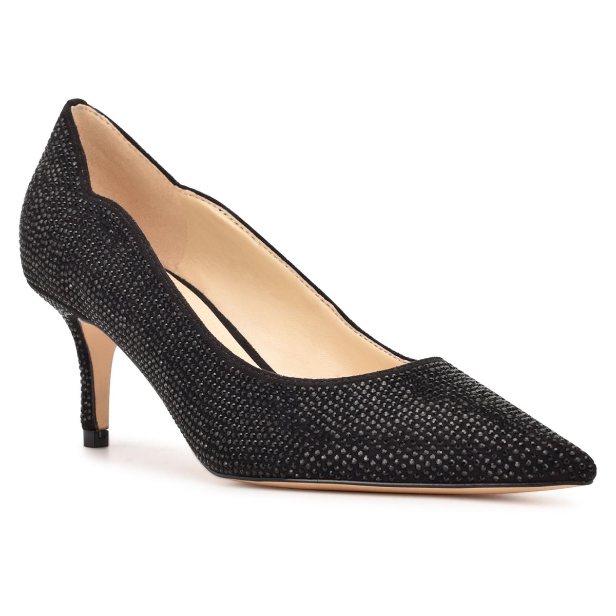 Nine West Abaline Rhinestone Pointy Toe Pumps Black | CFUJ69137