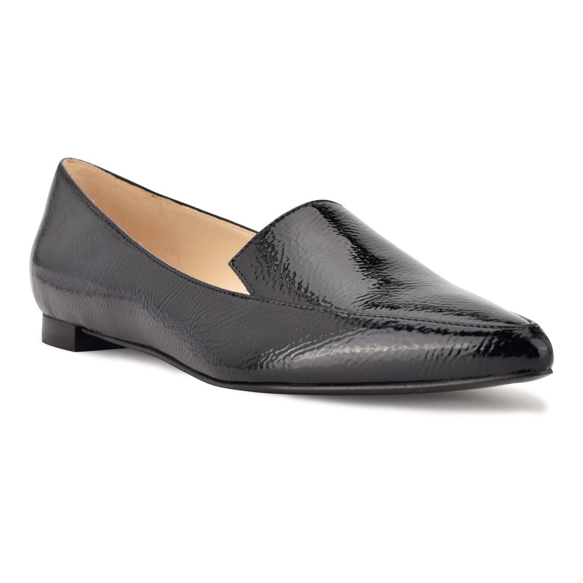 Nine West Abay Smoking Flats Black | RMIT05379