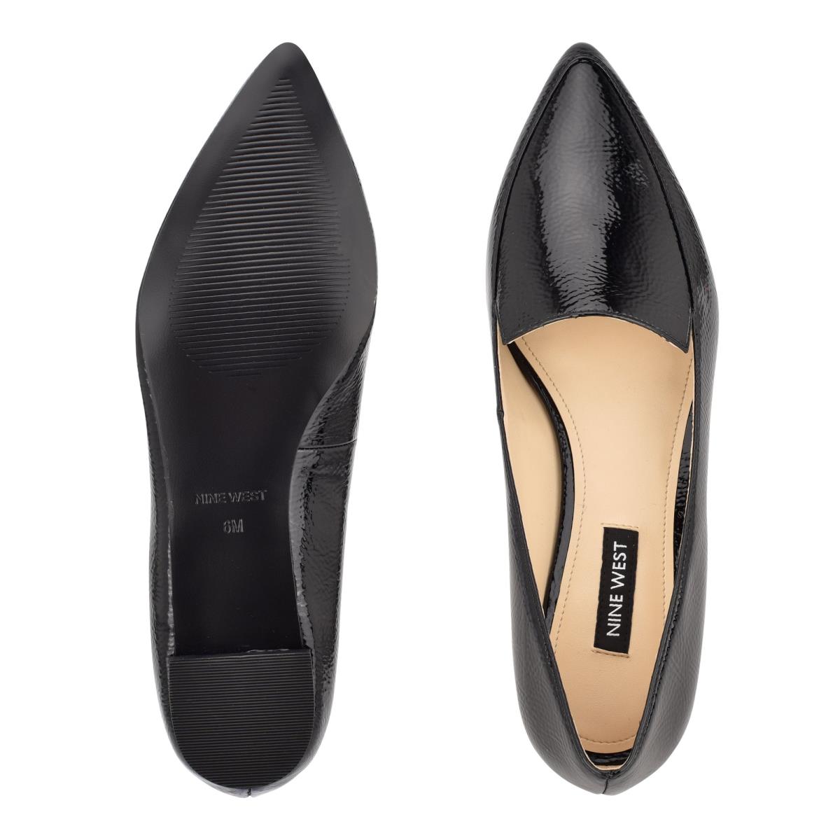 Nine West Abay Smoking Flats Black | RMIT05379