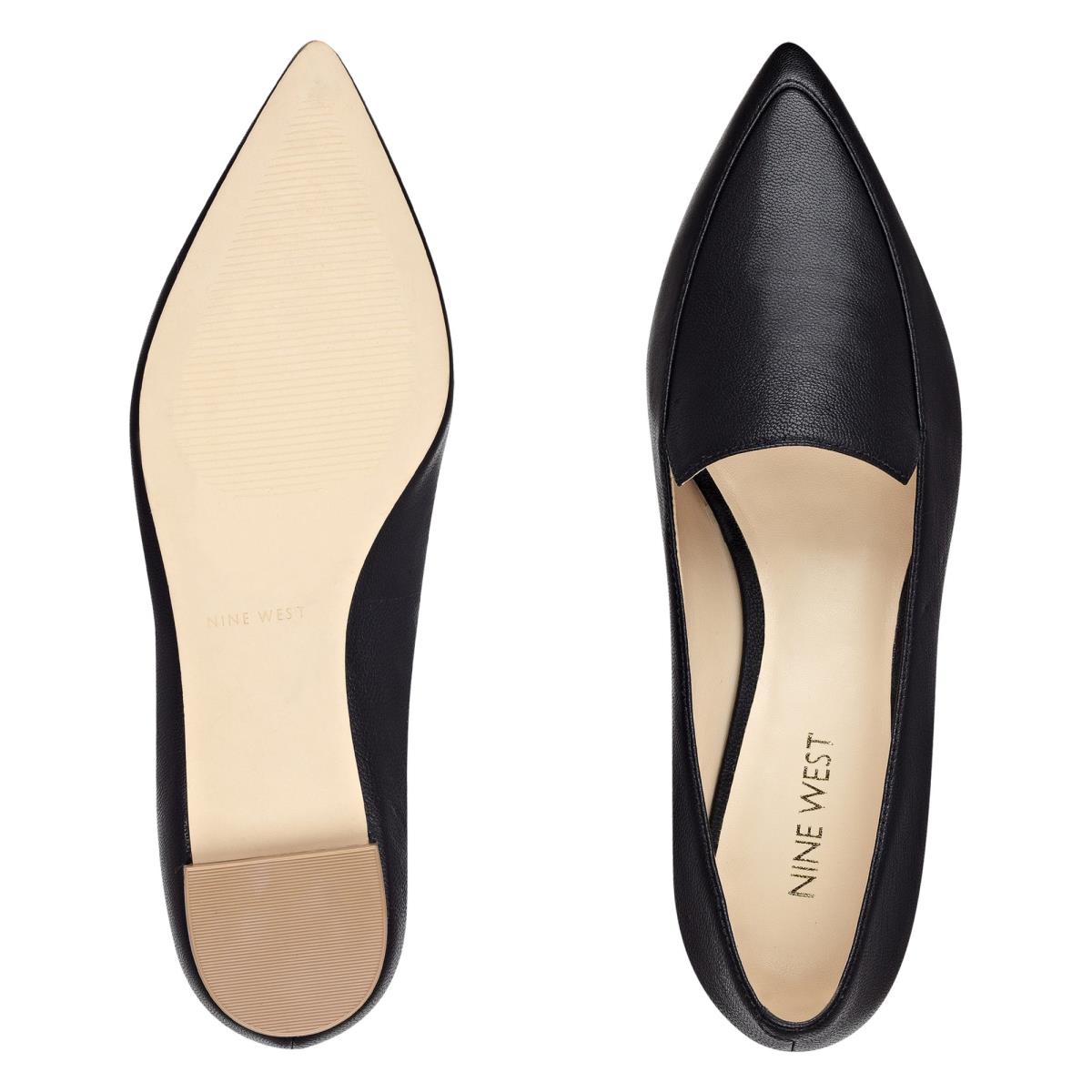 Nine West Abay Smoking Flats Black | YMBV14865