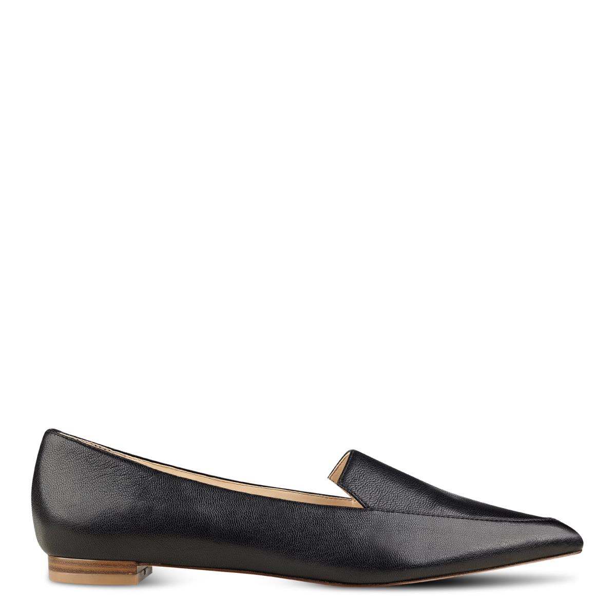 Nine West Abay Smoking Flats Black | YMBV14865