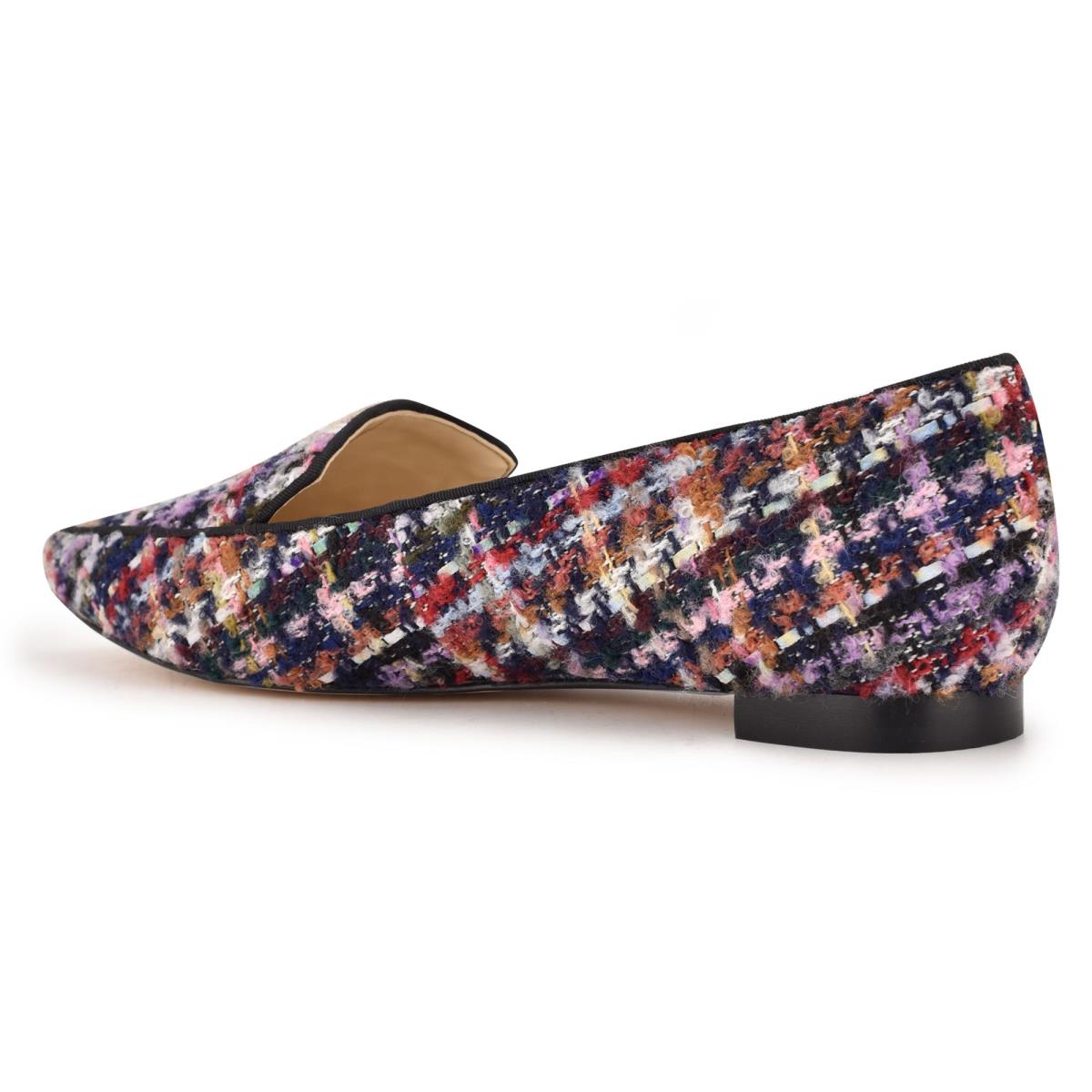 Nine West Abay Smoking Flats Blue / Multicolor | EHRA86475