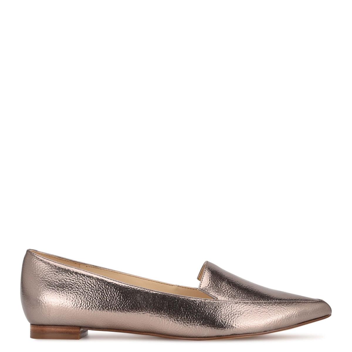 Nine West Abay Smoking Flats Brown | PLMC19584