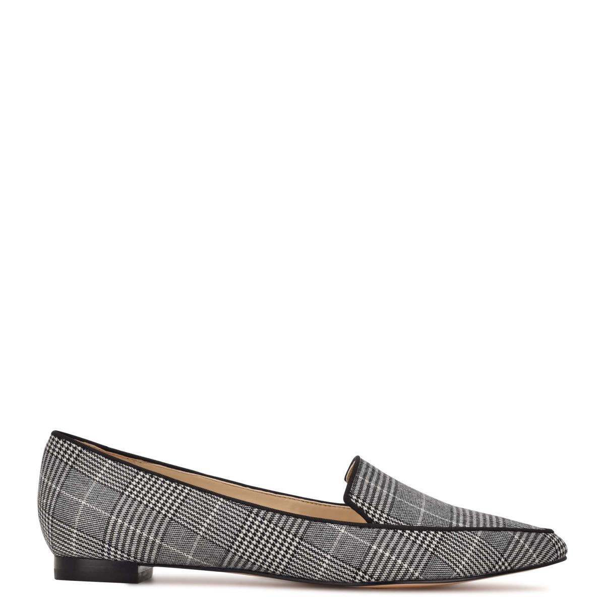 Nine West Abay Smoking Flats Grey | DPST76539