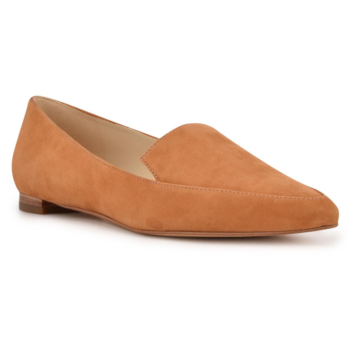 Nine West Abay Smoking Flats Mustard | XMRG34658