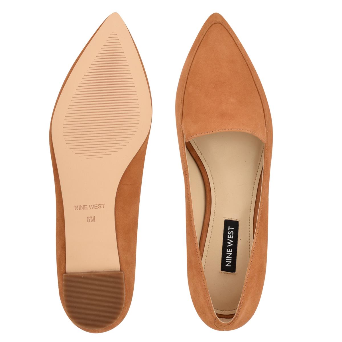 Nine West Abay Smoking Flats Mustard | XMRG34658