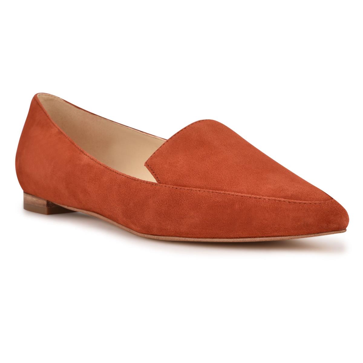 Nine West Abay Smoking Flats Red | IWXQ51326