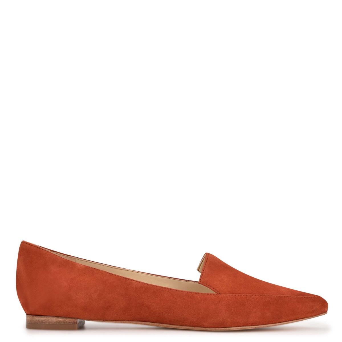 Nine West Abay Smoking Flats Red | IWXQ51326