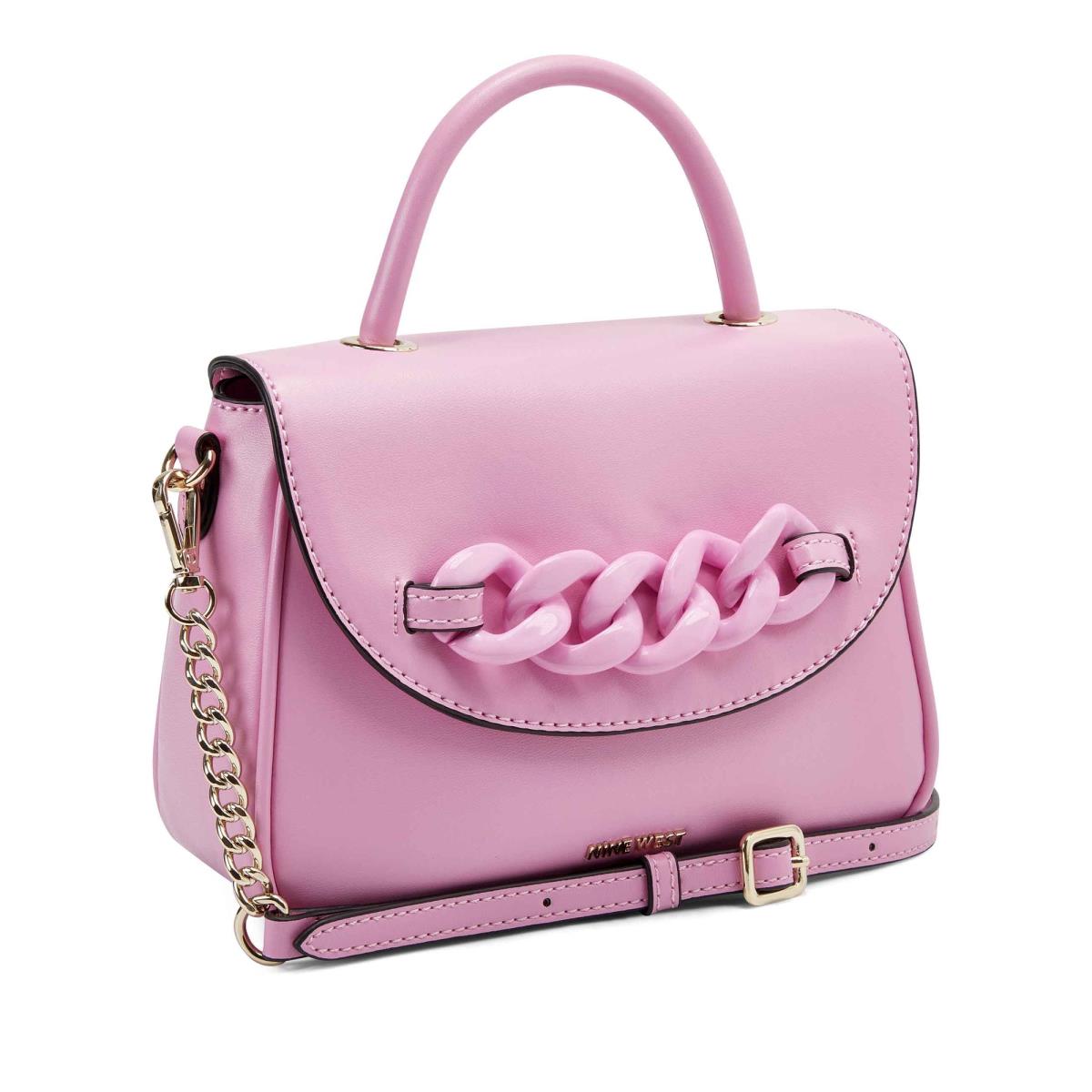 Nine West Addy Mini Top Handle Flap Crossbody Bags Pink | MXUK71264