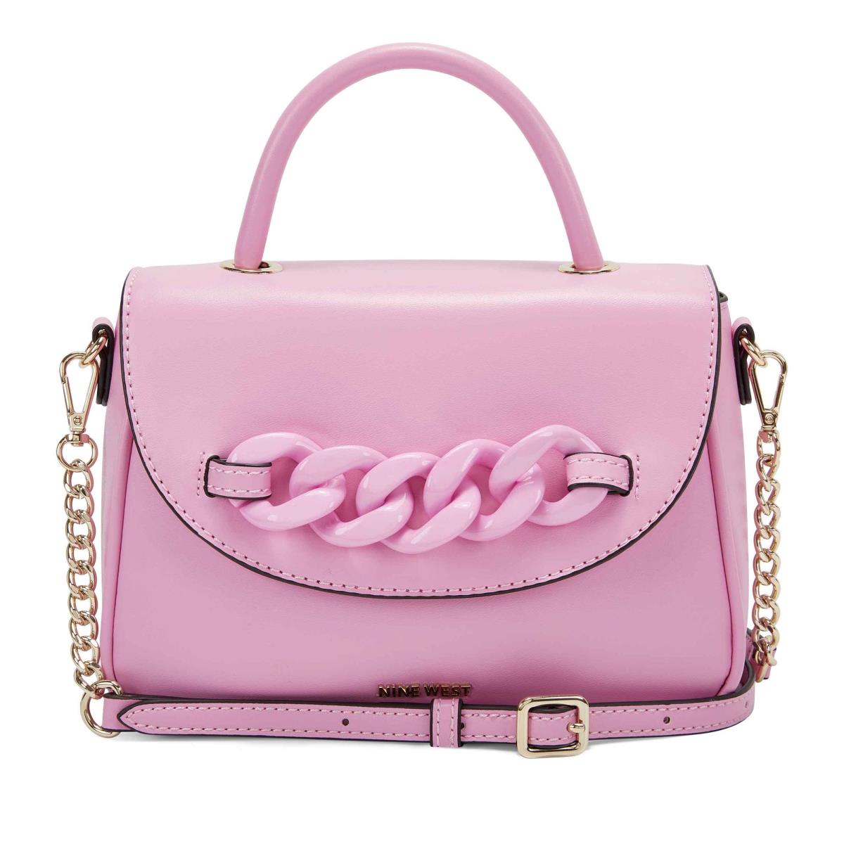 Nine West Addy Mini Top Handle Flap Crossbody Bags Pink | MXUK71264