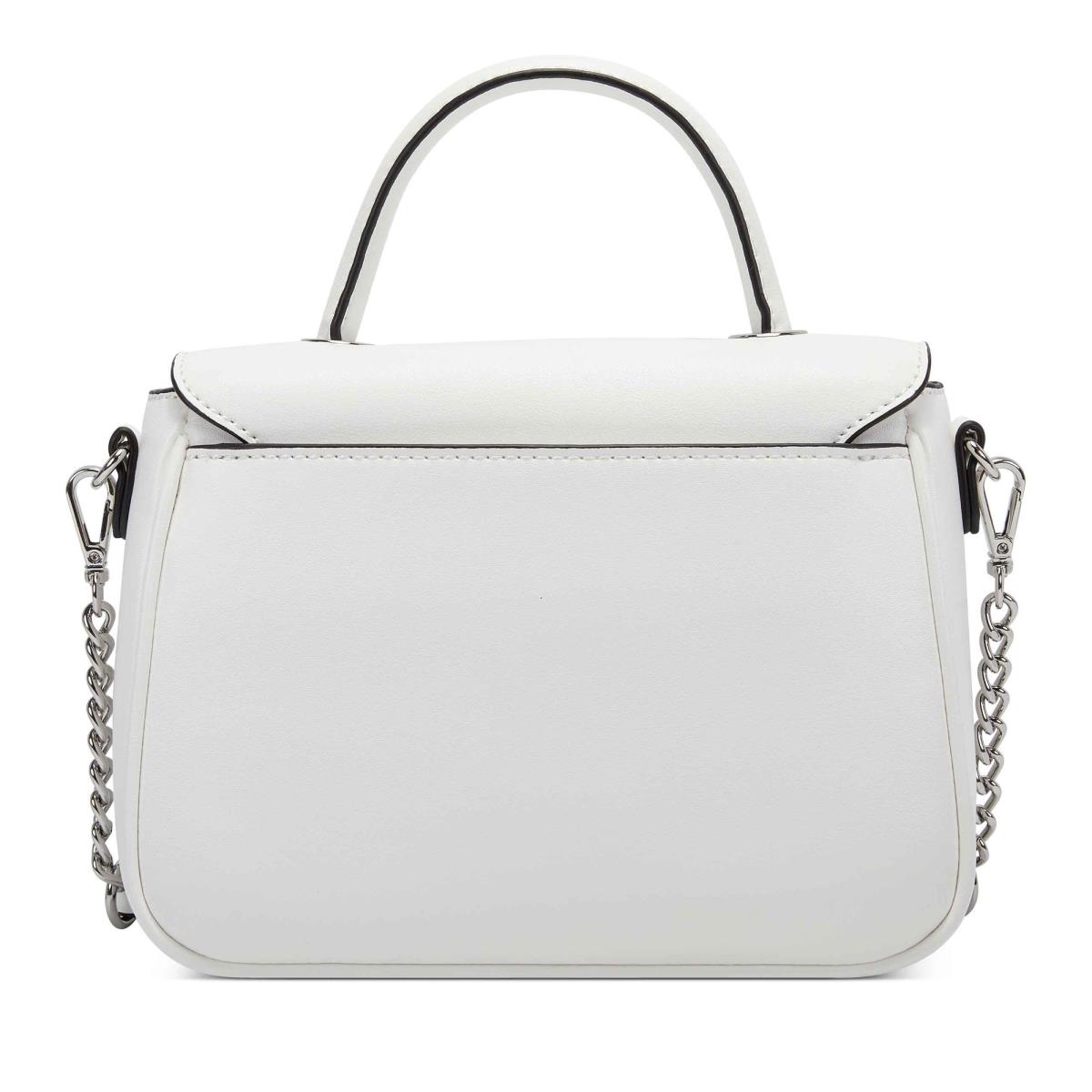 Nine West Addy Mini Top Handle Flap Crossbody Bags White | ZOHB03691