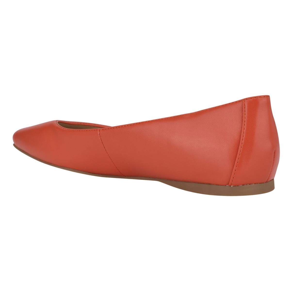 Nine West Alena Square-Toe Ballet Flats Orange | JKBD20153