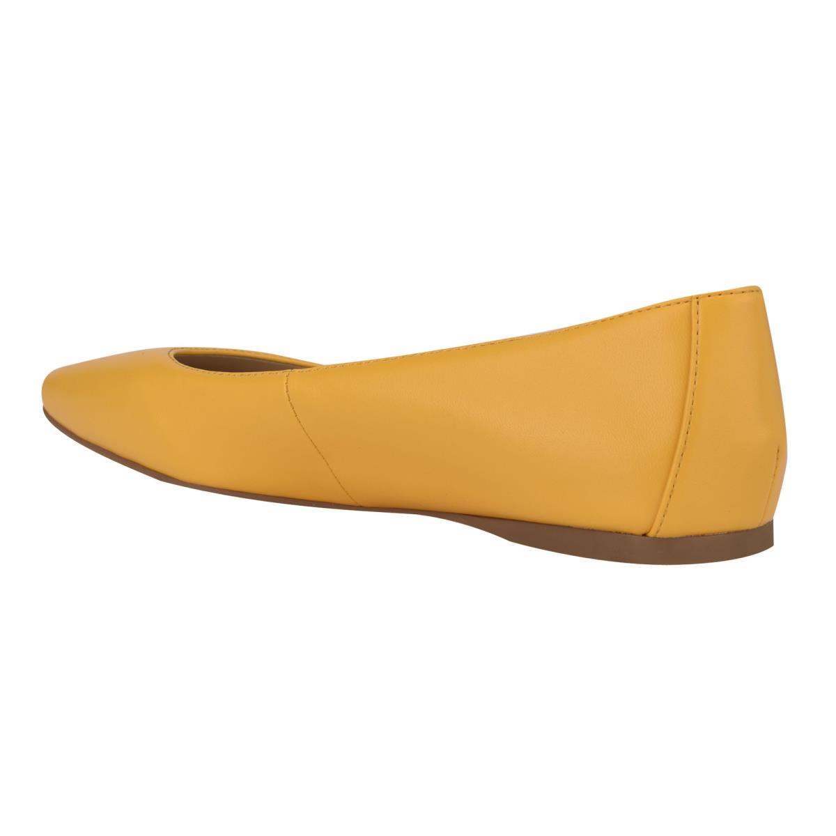 Nine West Alena Square-Toe Ballet Flats Yellow | ZSRP17894