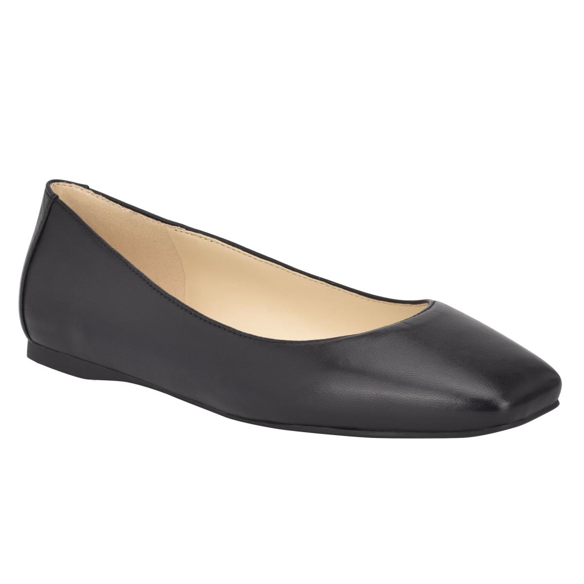 Nine West Alena Square-Toe Flats Black | TEUV73025