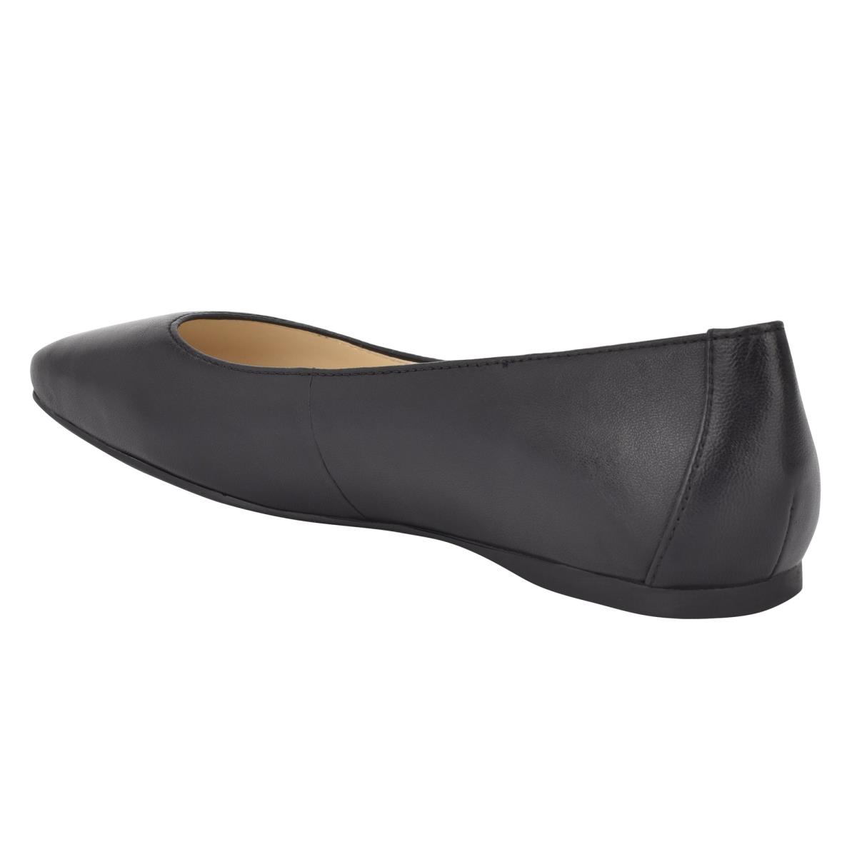 Nine West Alena Square-Toe Flats Black | TEUV73025