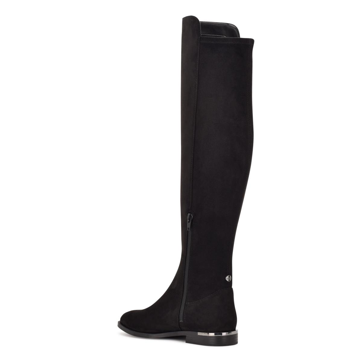 Nine West Allair Over the Knee Boots Black | TJMB08943