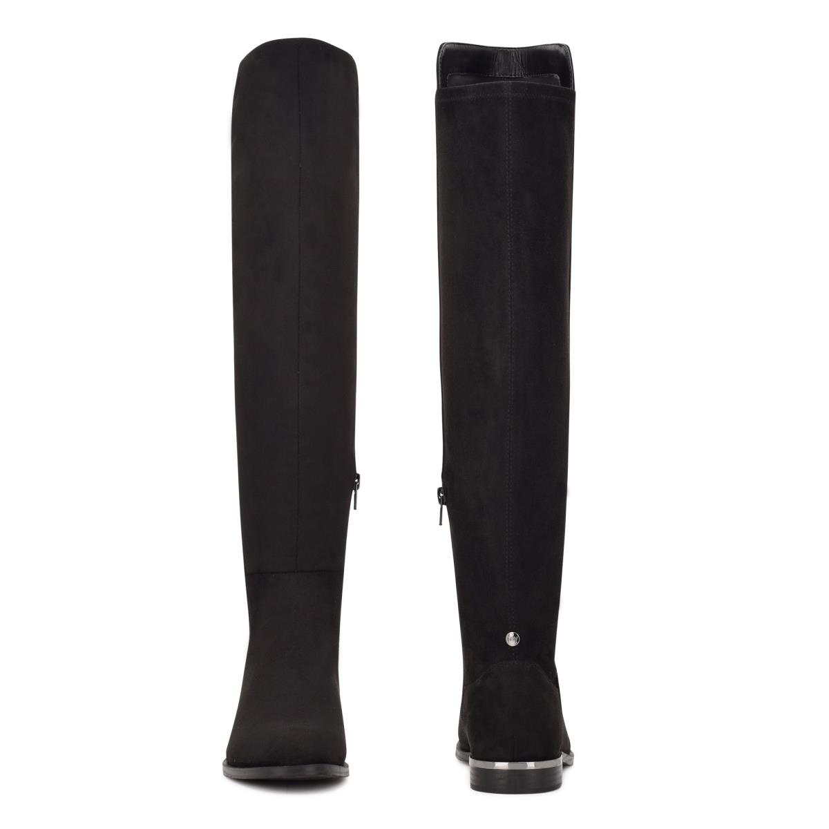 Nine West Allair Over the Knee Boots Black | TJMB08943