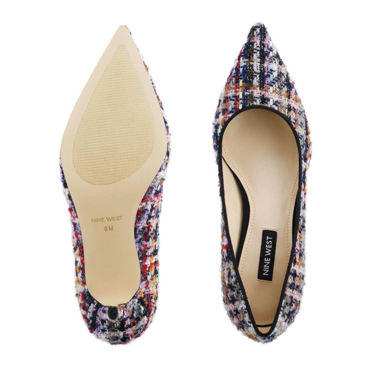 Nine West Arlene Pointy Toe Pumps Blue / Multicolor | JHBR27890