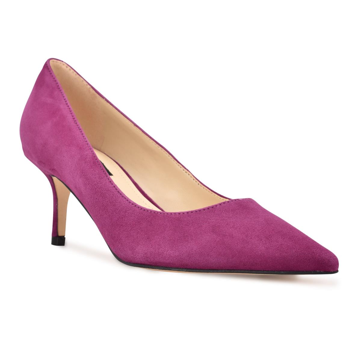 Nine West Arlene Pointy Toe Pumps Purple | TFQM10237