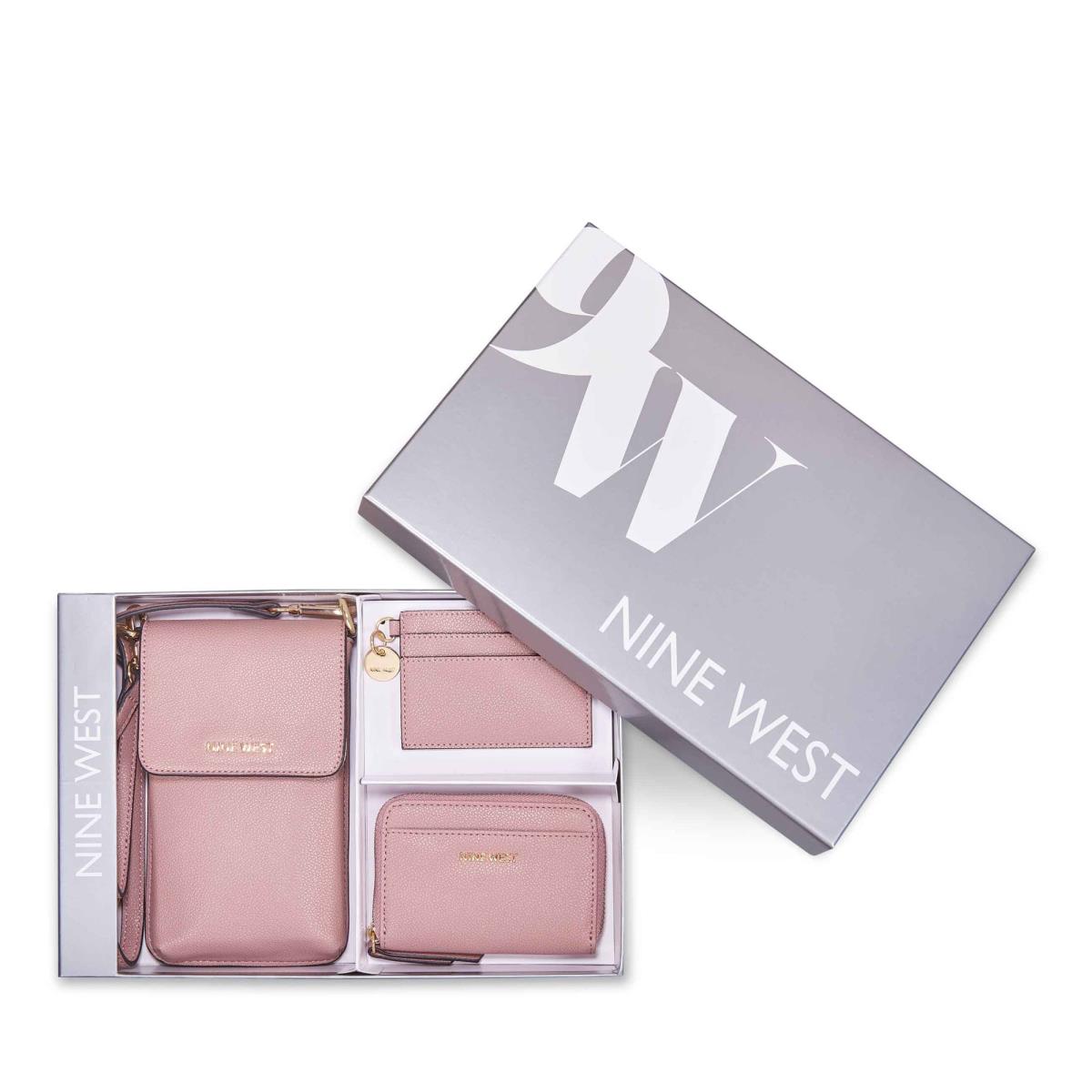 Nine West Azalea 3 Piece Box Set Wallets Pink | ZXWE58261