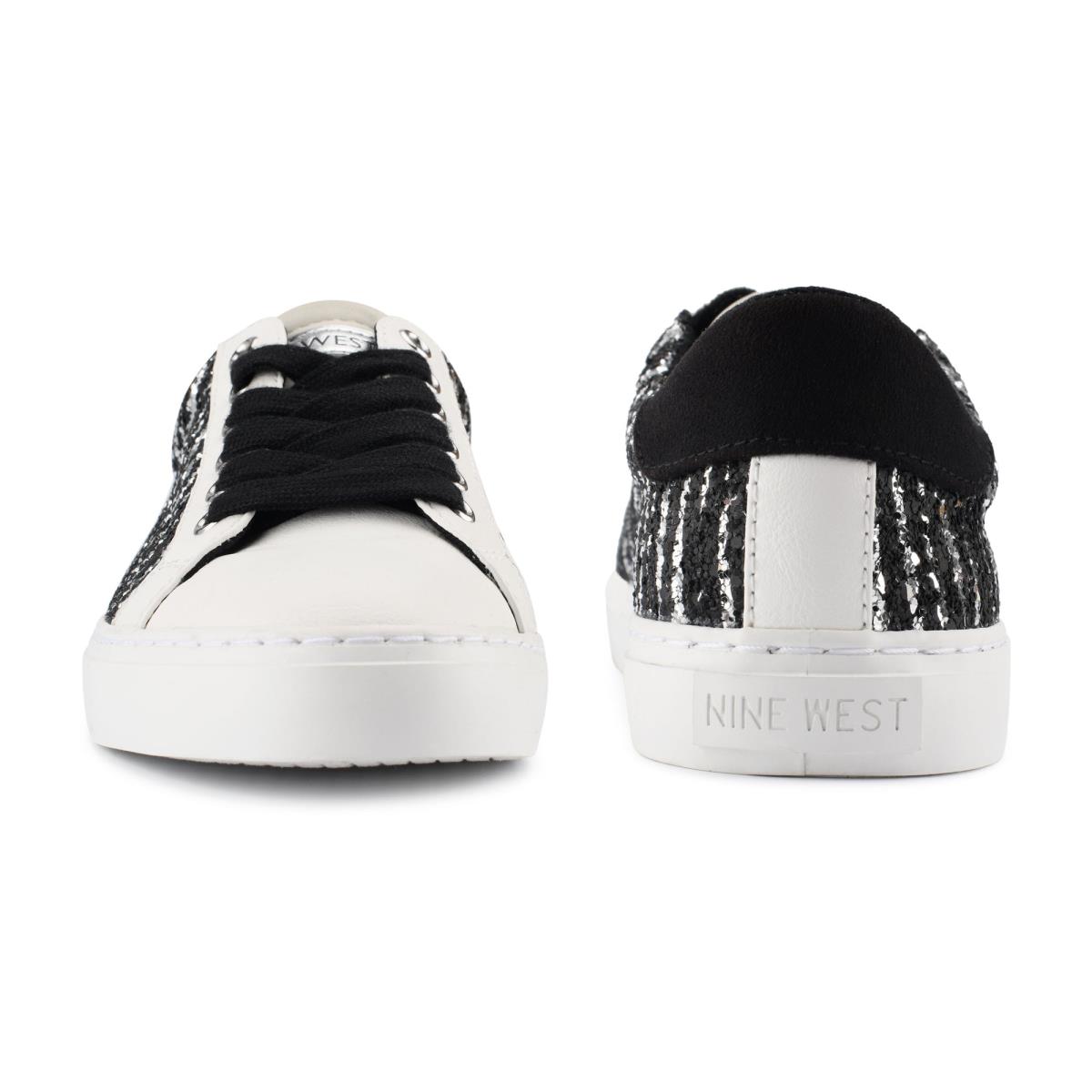 Nine West Best Casual Sneakers Black / White | KJCM68291