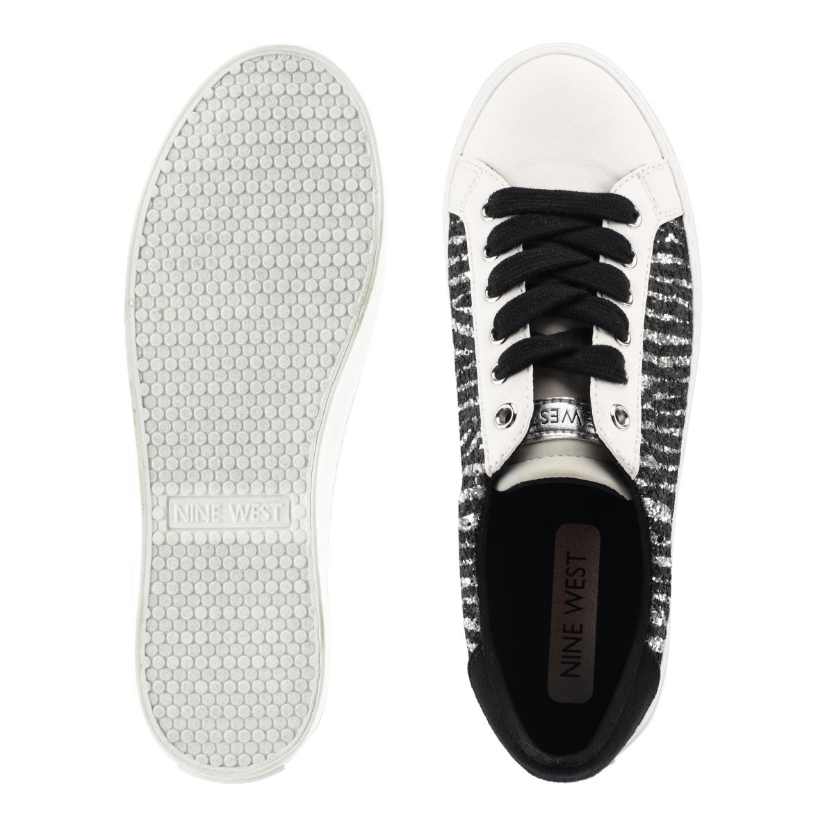 Nine West Best Casual Sneakers Black / White | KJCM68291