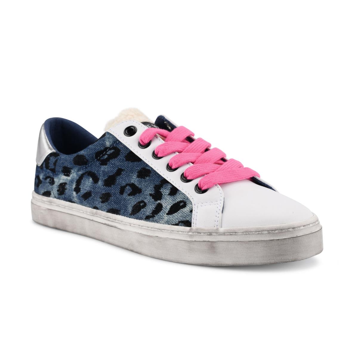 Nine West Best Casual Sneakers Blue / Leopard | PMXN89710