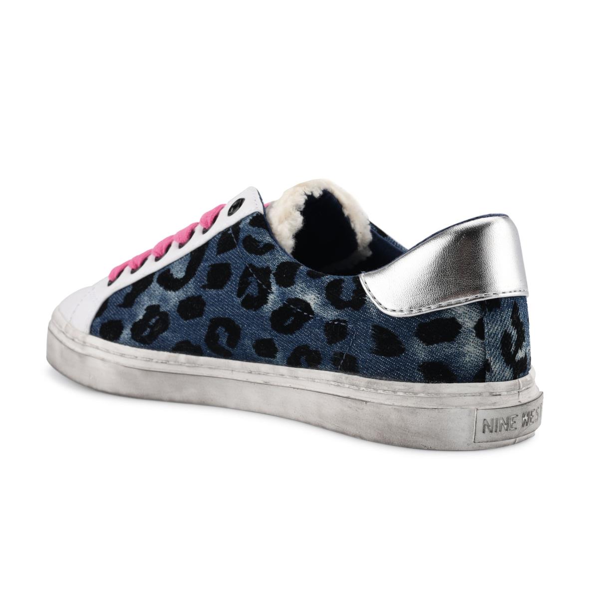 Nine West Best Casual Sneakers Blue / Leopard | PMXN89710