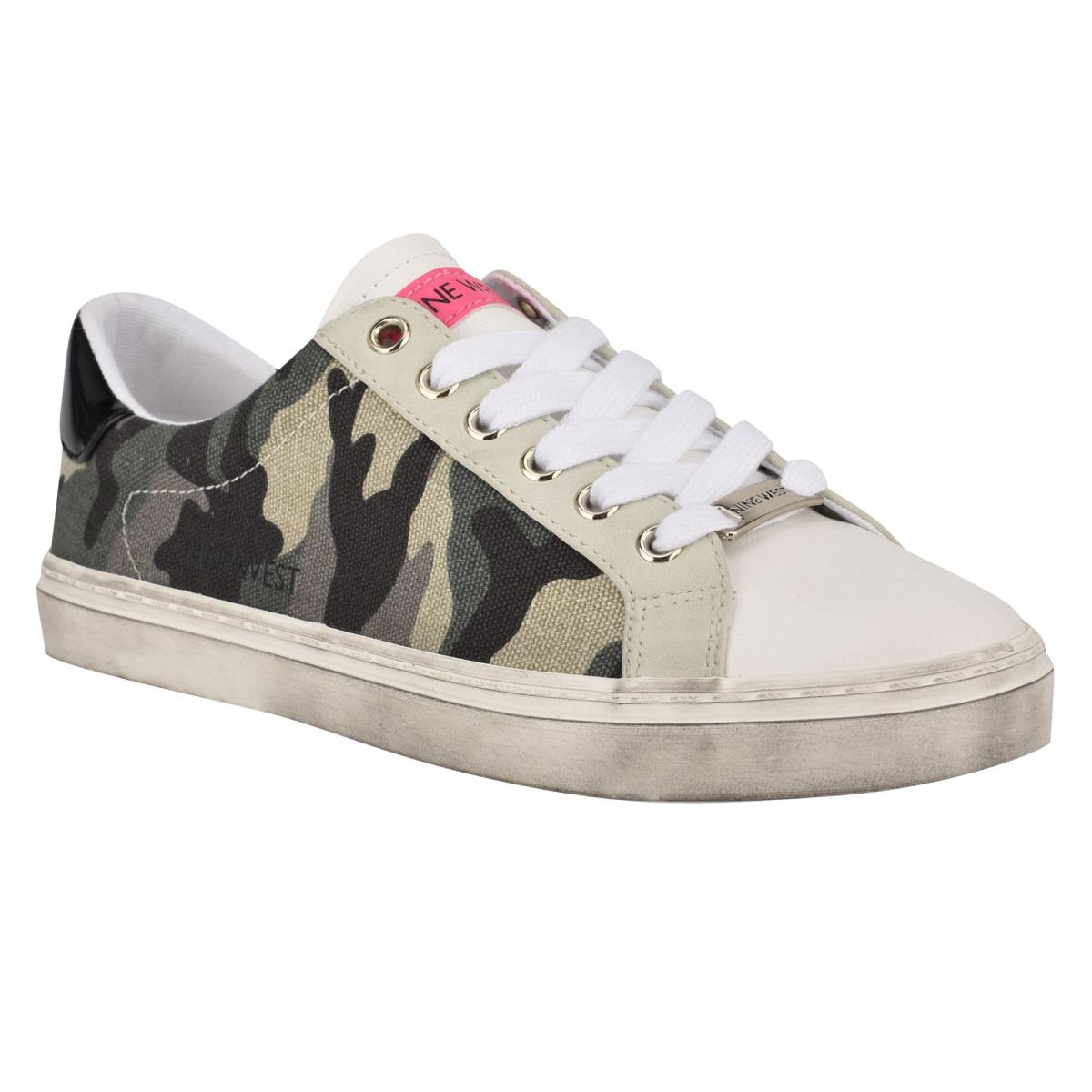 Nine West Best Casual Sneakers Green Camo | ZWGJ71852