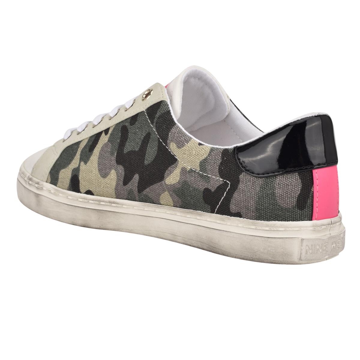 Nine West Best Casual Sneakers Green Camo | ZWGJ71852