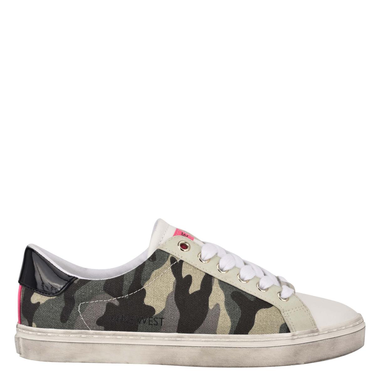 Nine West Best Casual Sneakers Green Camo | ZWGJ71852