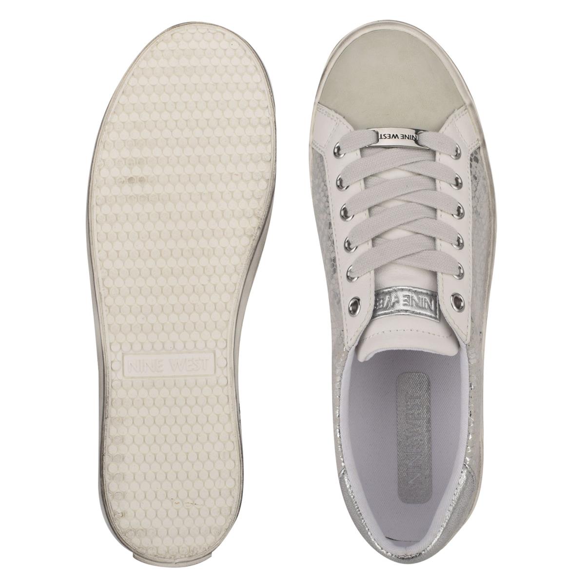 Nine West Best Casual Sneakers Silver | QWSJ40821