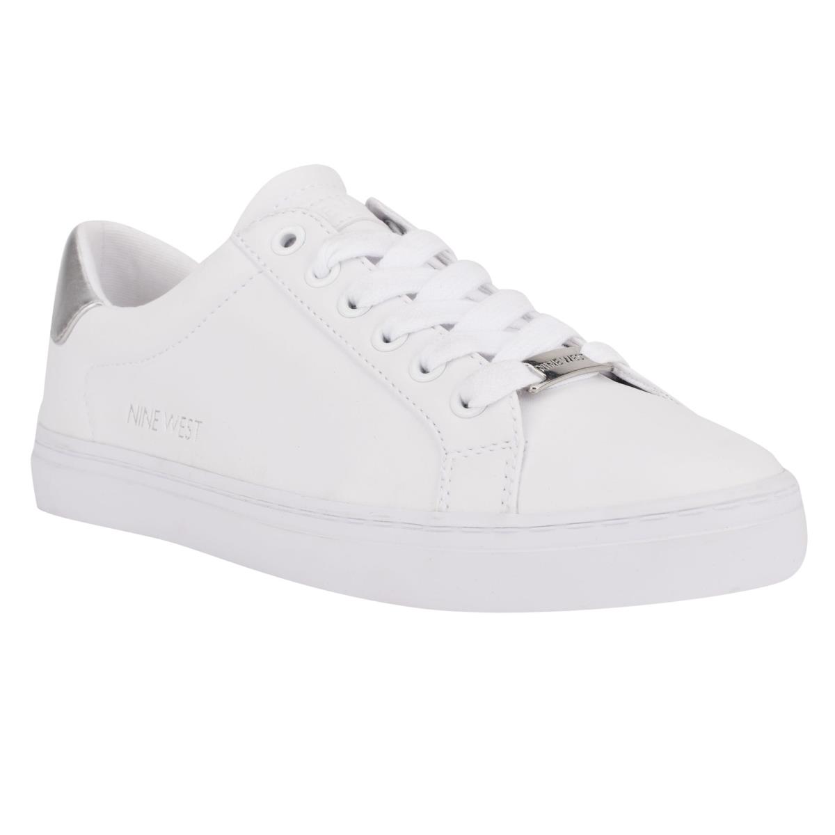 Nine West Best Casual Sneakers White / Silver | IAWP76958