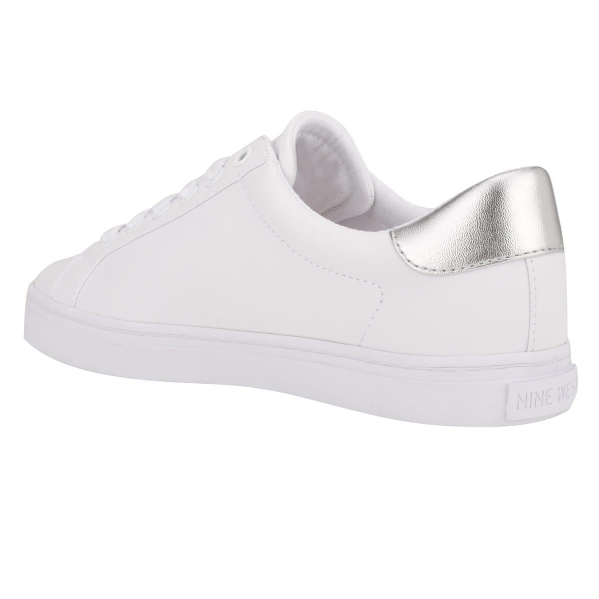 Nine West Best Casual Sneakers White / Silver | IAWP76958