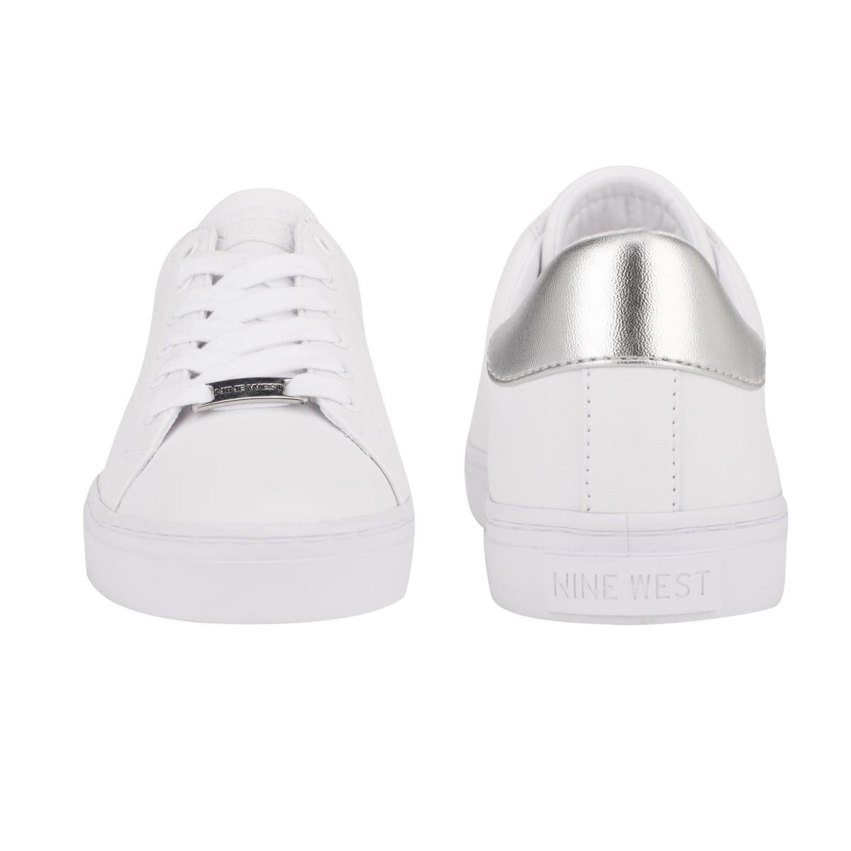 Nine West Best Casual Sneakers White / Silver | IAWP76958