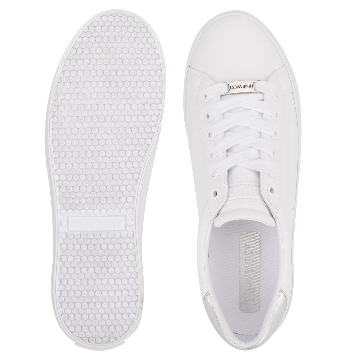 Nine West Best Casual Sneakers White / Silver | IAWP76958