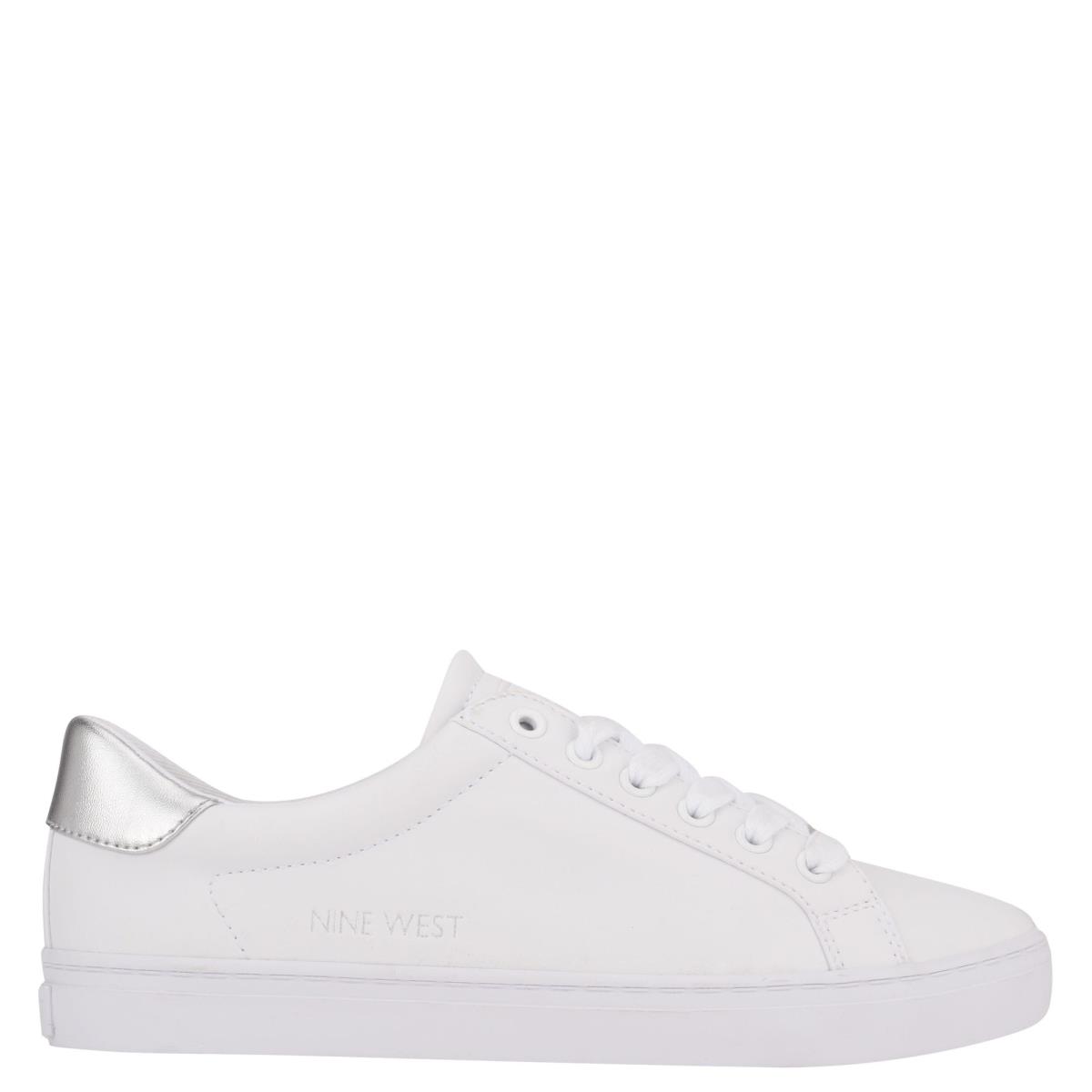 Nine West Best Casual Sneakers White / Silver | IAWP76958