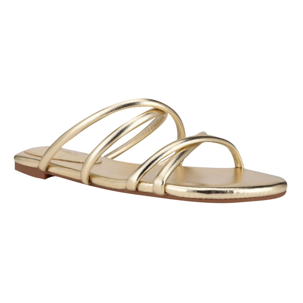 Nine West Beva Flat Slide Sandals Silver | QMTD87164