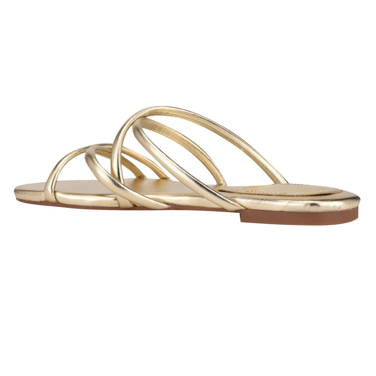 Nine West Beva Flat Slide Sandals Silver | QMTD87164