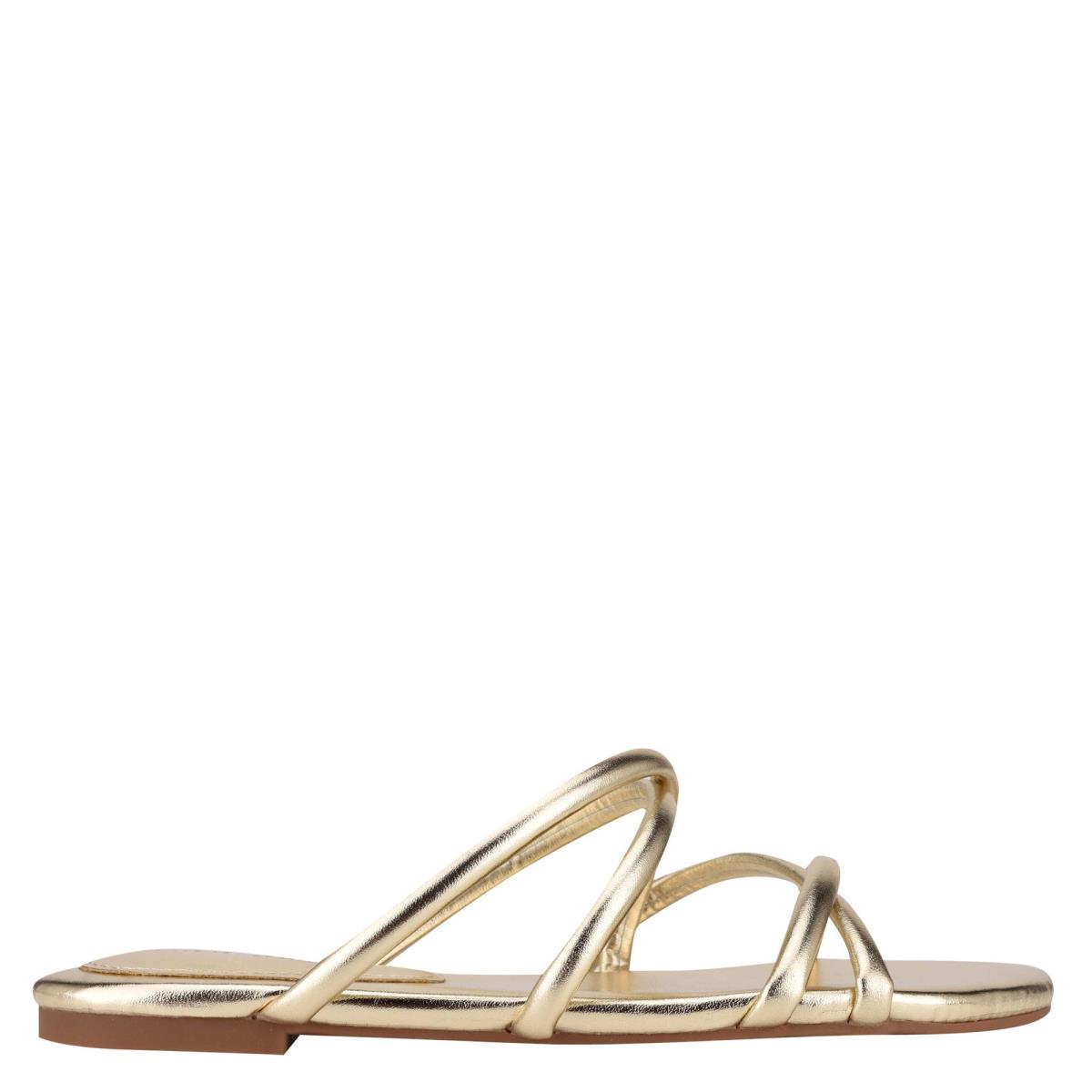 Nine West Beva Flat Slide Sandals Silver | QMTD87164