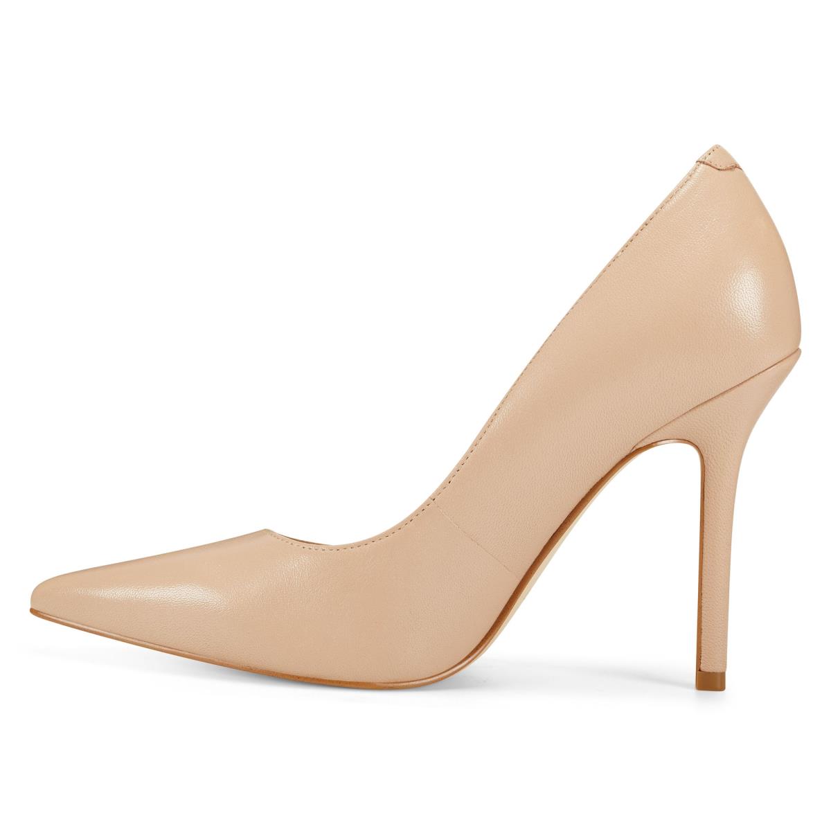 Nine West Bliss Pointy Toe Pumps Light Beige | IQFH52947