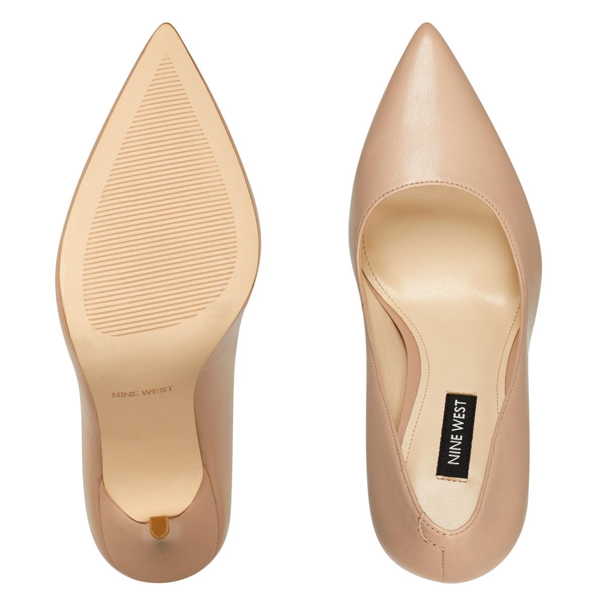 Nine West Bliss Pointy Toe Pumps Light Beige | IQFH52947