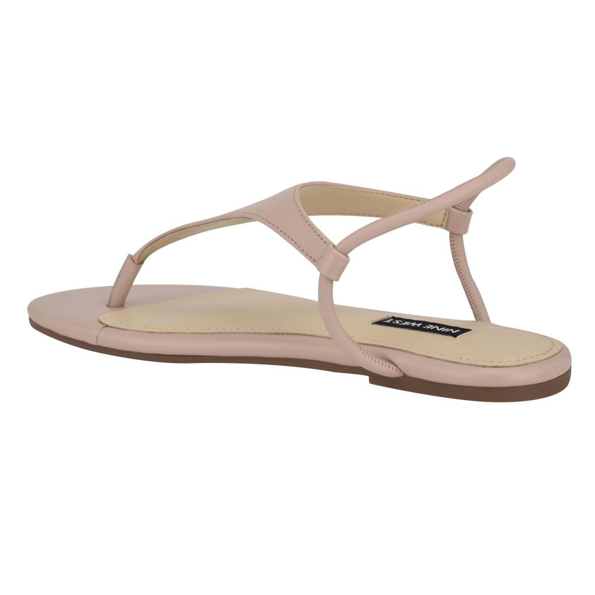 Nine West Braydin Stretch Flat Sandals Beige | KMVB45279