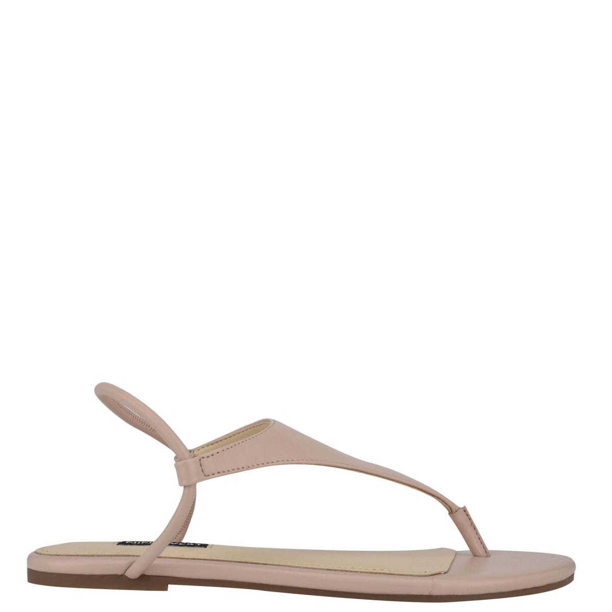 Nine West Braydin Stretch Flat Sandals Beige | KMVB45279