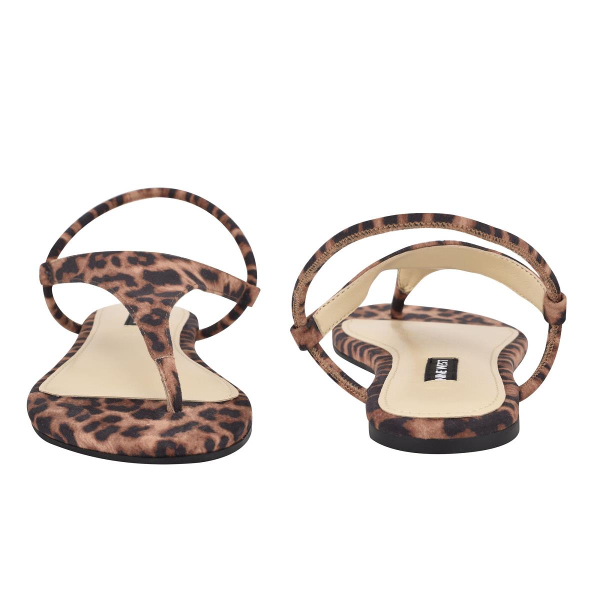 Nine West Braydin Stretch Flat Sandals Leopard | DIOS73029