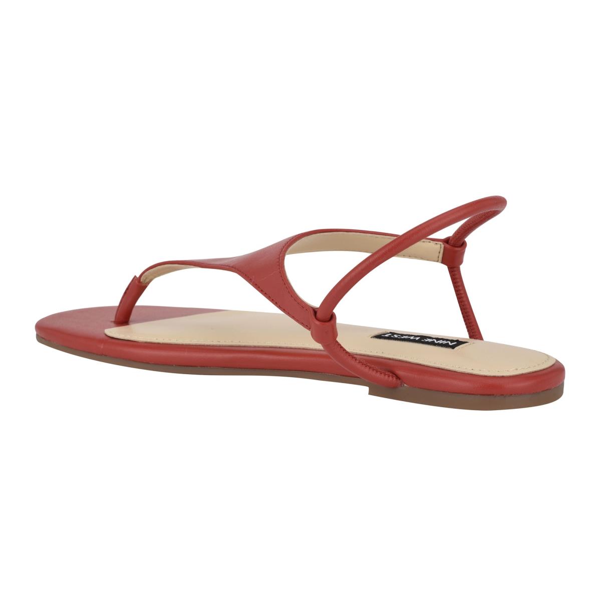 Nine West Braydin Stretch Flat Sandals Red | HKCQ30761