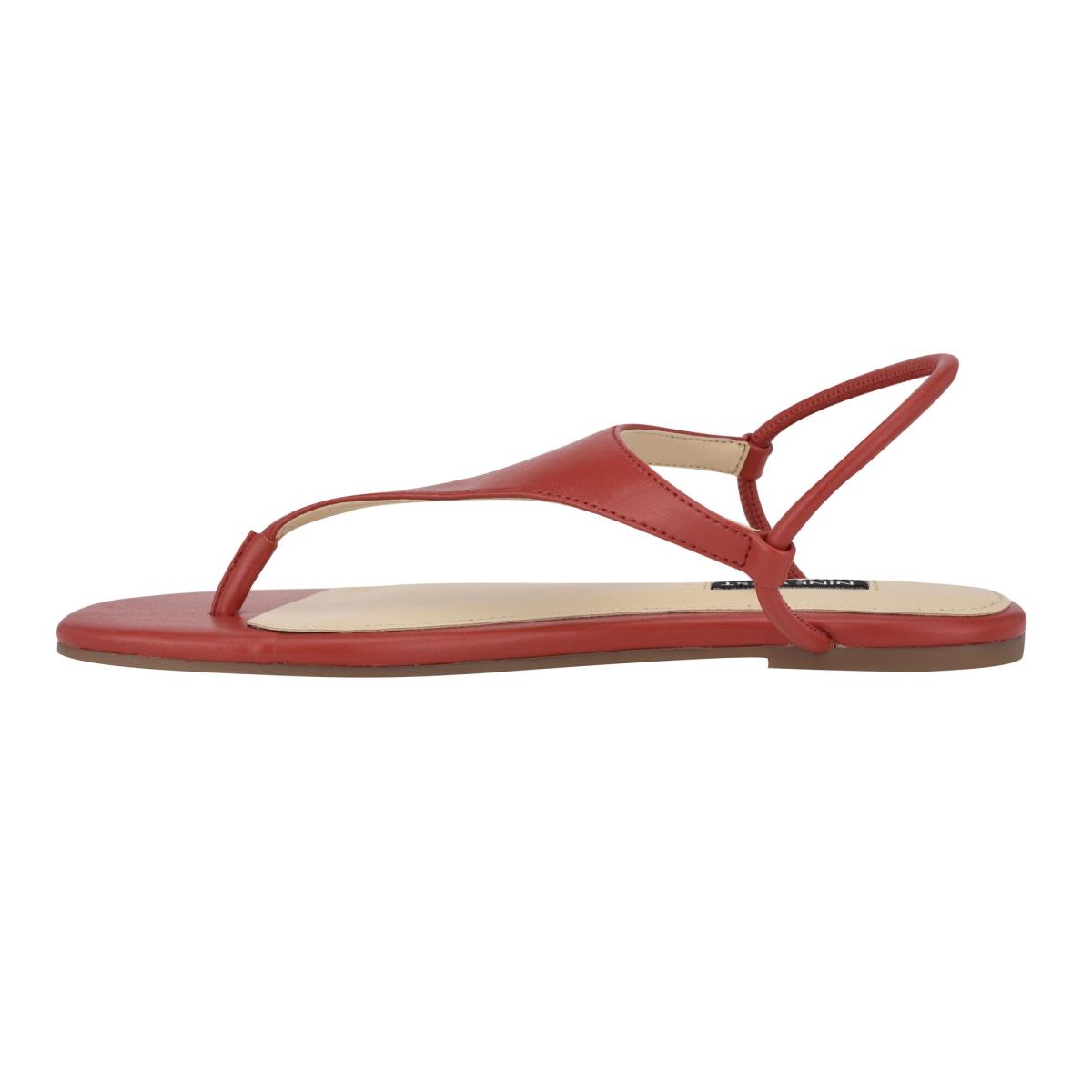 Nine West Braydin Stretch Flat Sandals Red | HKCQ30761