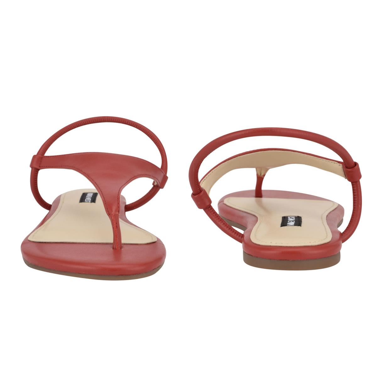 Nine West Braydin Stretch Flat Sandals Red | HKCQ30761