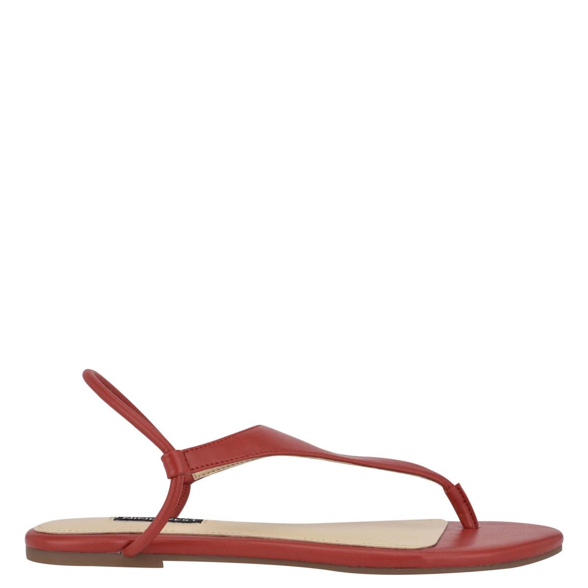 Nine West Braydin Stretch Flat Sandals Red | HKCQ30761