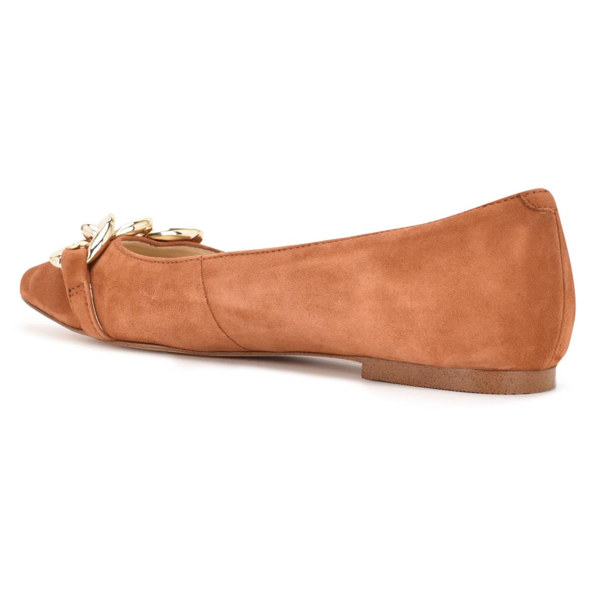 Nine West Brinks Pointy Toe Ballet Flats Beige | FDOJ29071